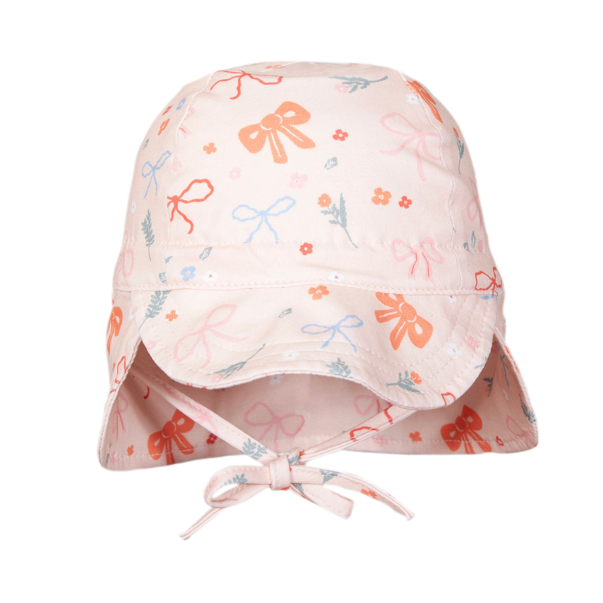 Little Bows Soft Jersey Flap Cap