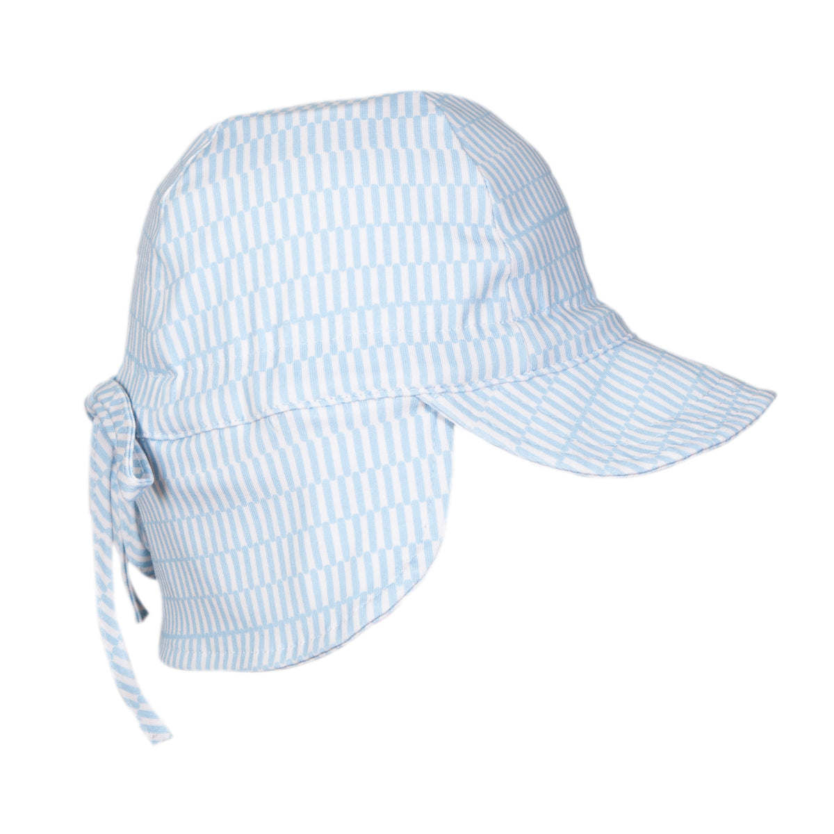 Blue Sprinkle Soft Jersey Flap Cap