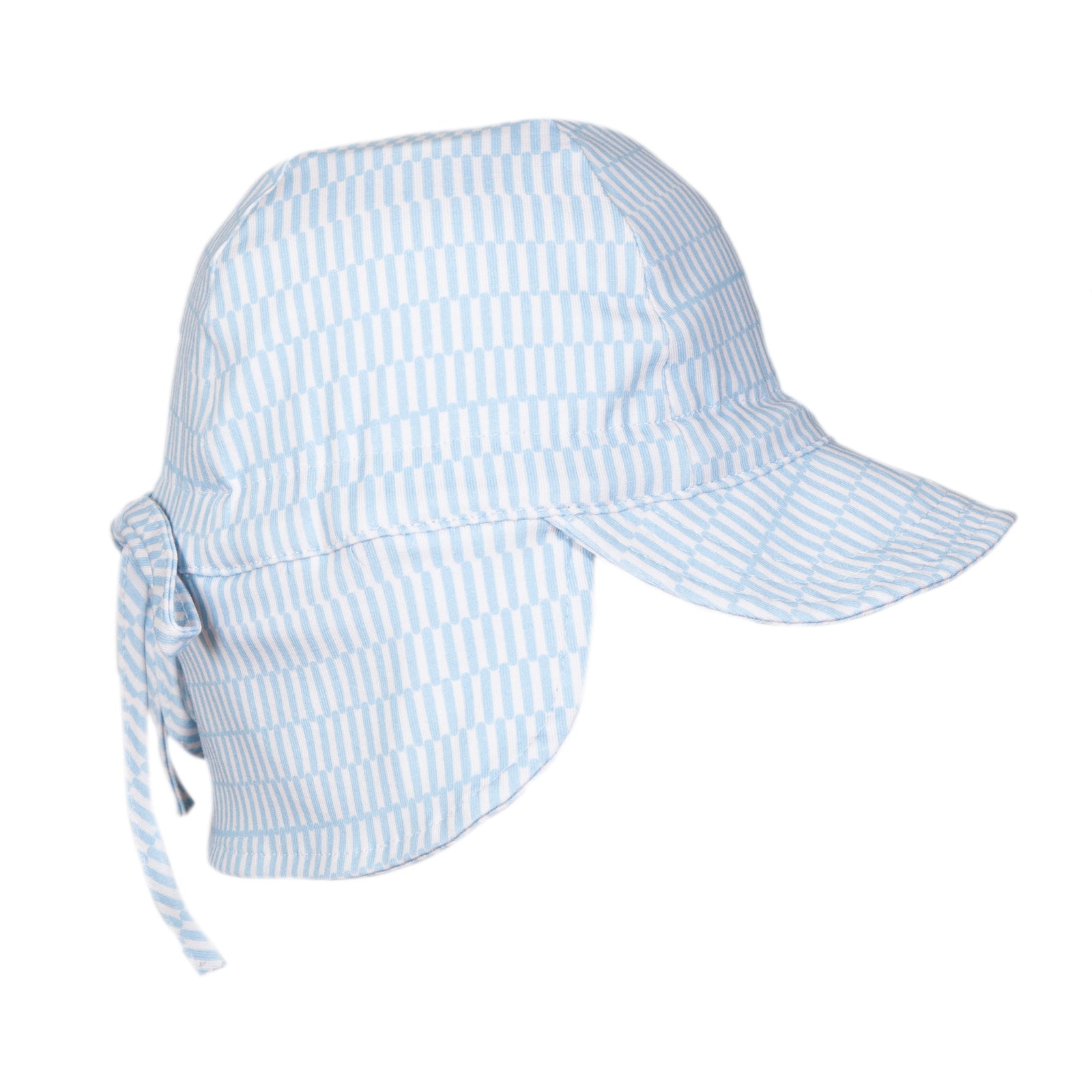 Blue Sprinkle Soft Jersey Flap Cap