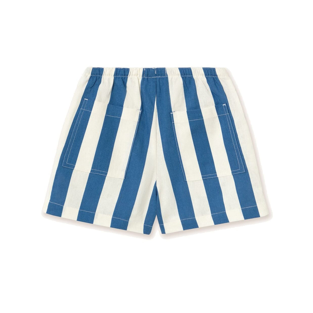 Light Navy Stripes Shorts