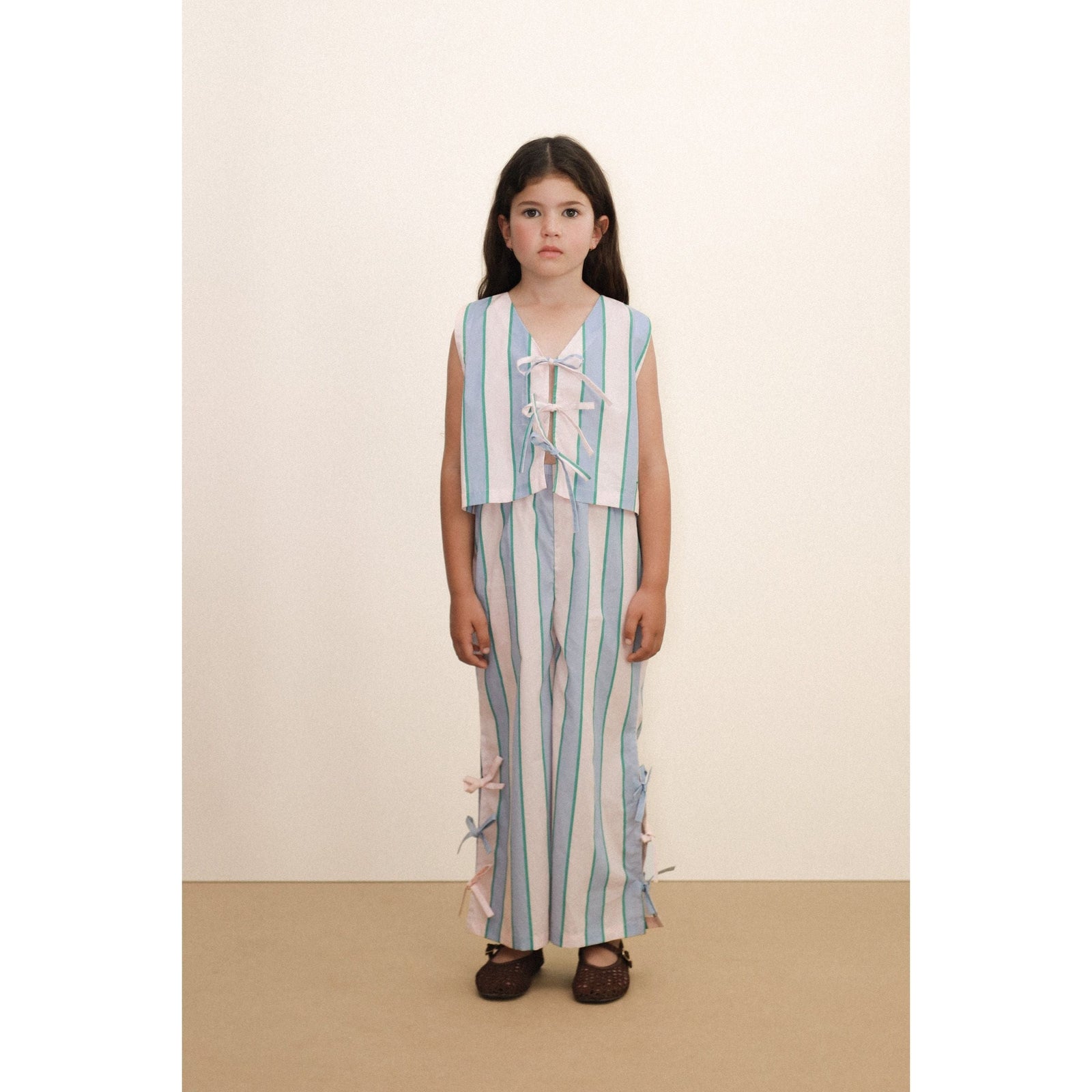 Retro Stripes Bows Pant