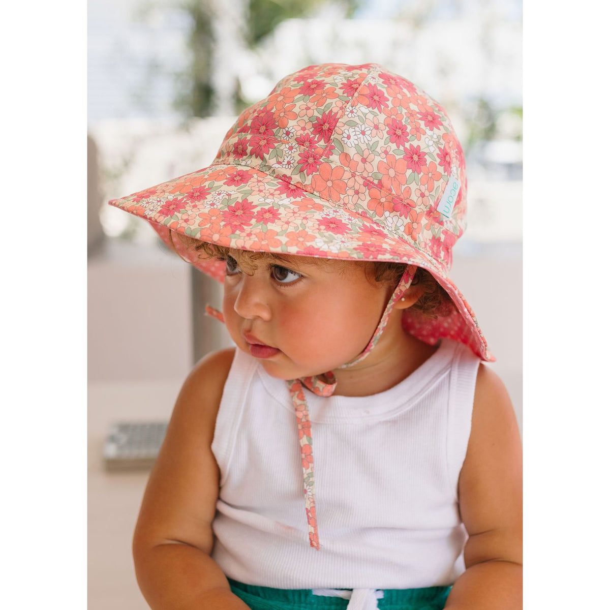 Desert Flowers Wide Brim Reversible Sunhat