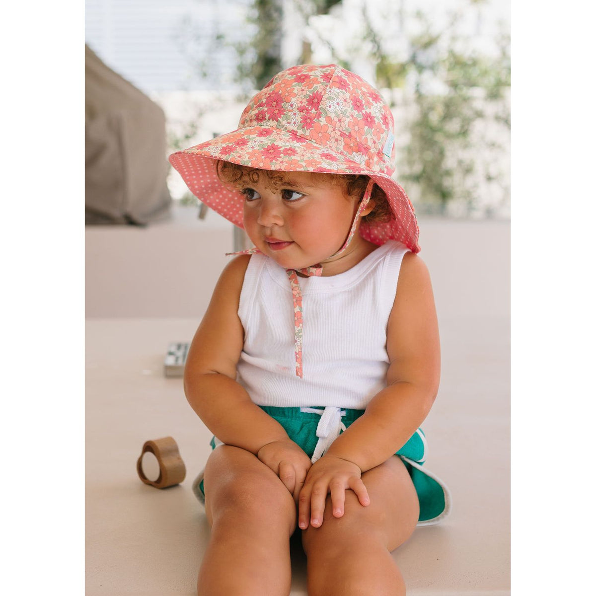 Desert Flowers Wide Brim Reversible Sunhat