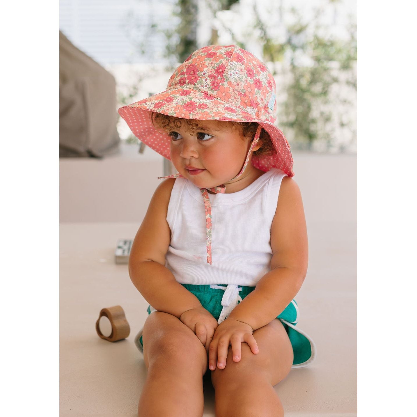 Desert Flowers Wide Brim Reversible Sunhat
