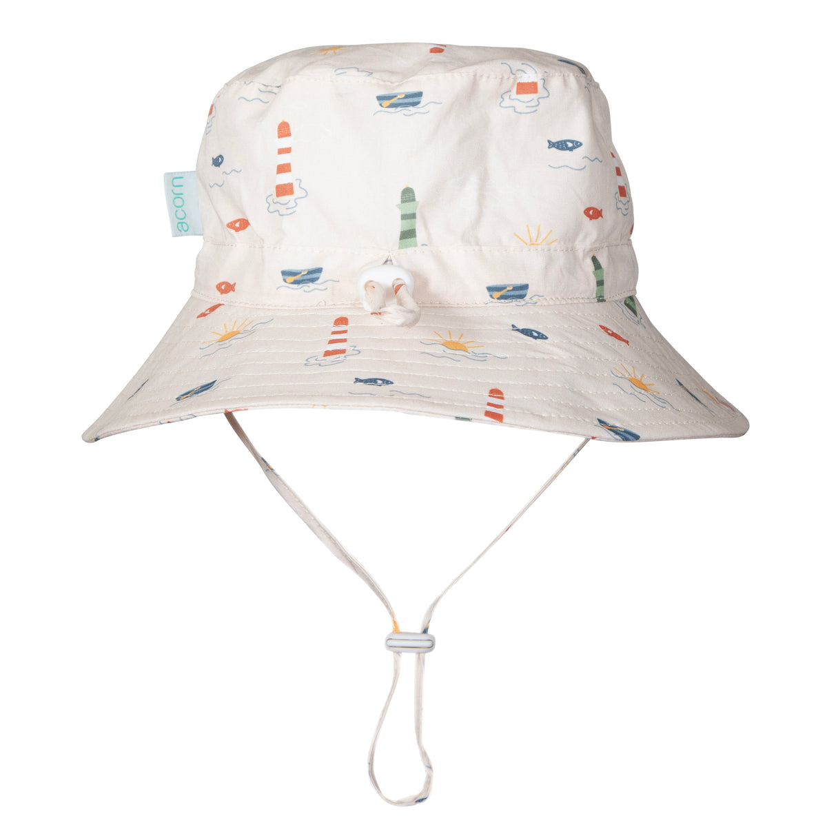 Lighthouse Wide Brim Bucket Hat