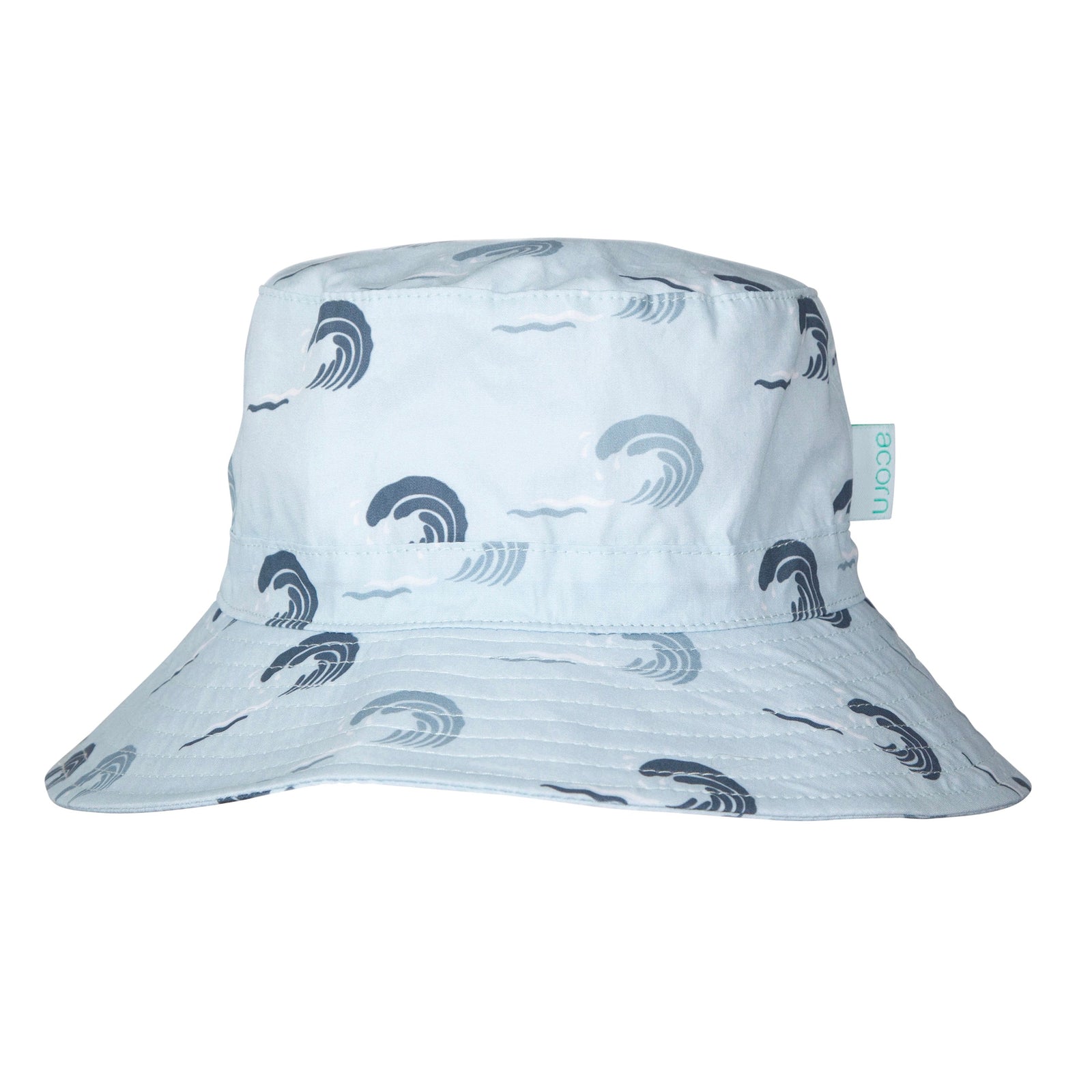 Wave Curl Wide Brim Bucket Hat