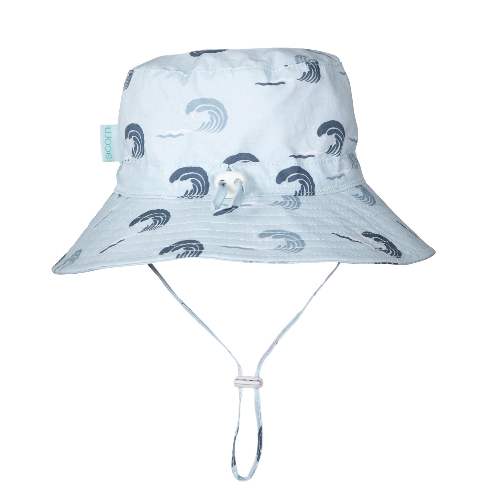 Wave Curl Wide Brim Bucket Hat