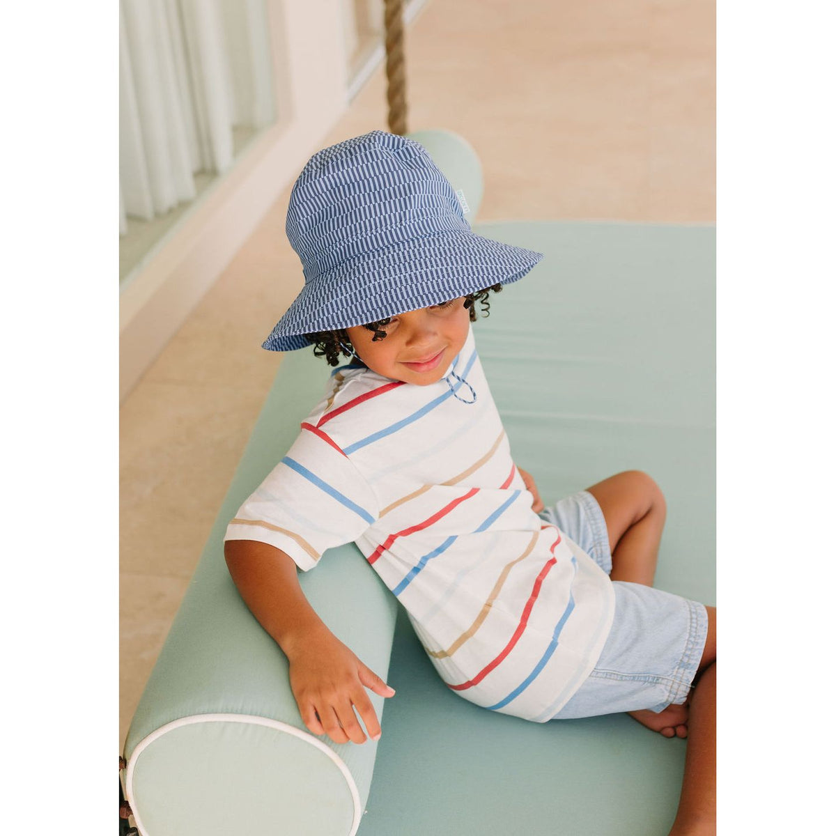 Blue Horizon Wide Brim Bucket Hat