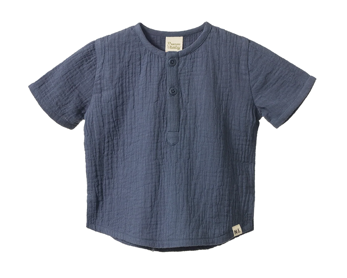 Ss Caravan Shirt Muslin - Vintage Indigo