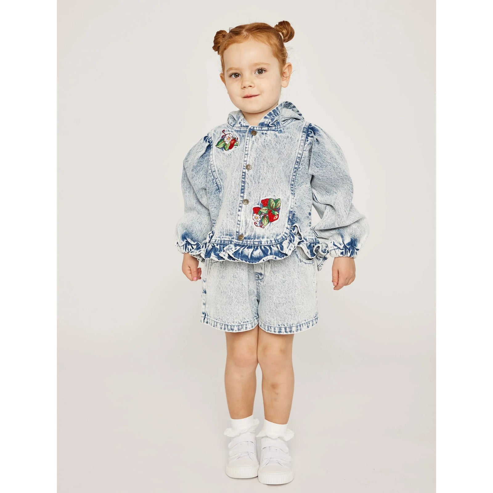 Sarah Strawberry Vintage Denim Jacket