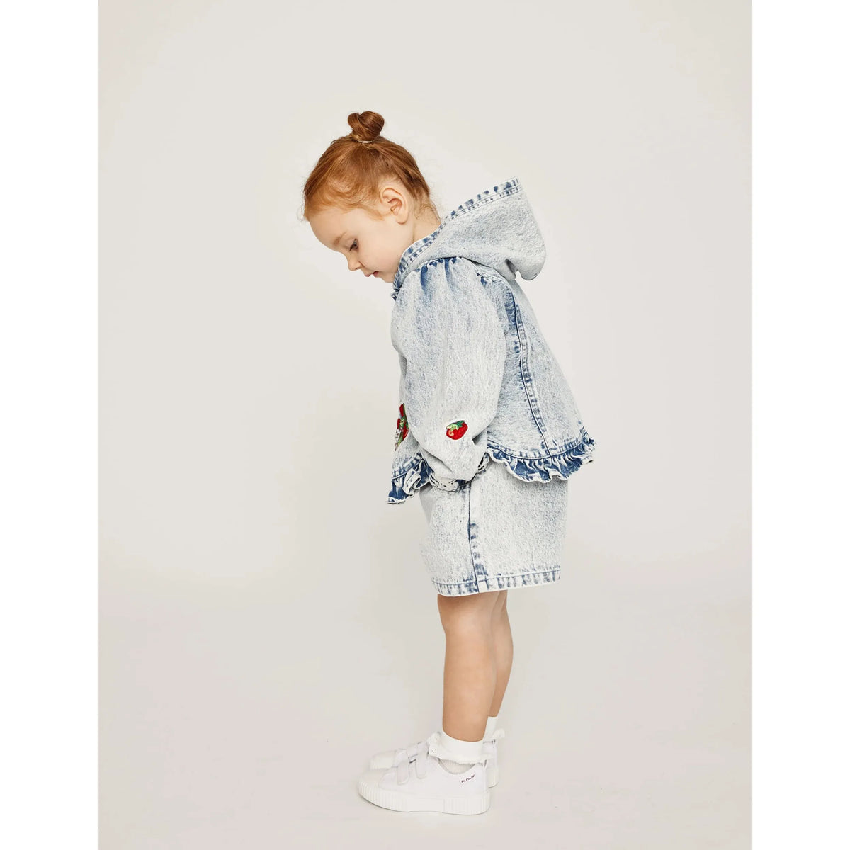 Sarah Strawberry Vintage Denim Jacket