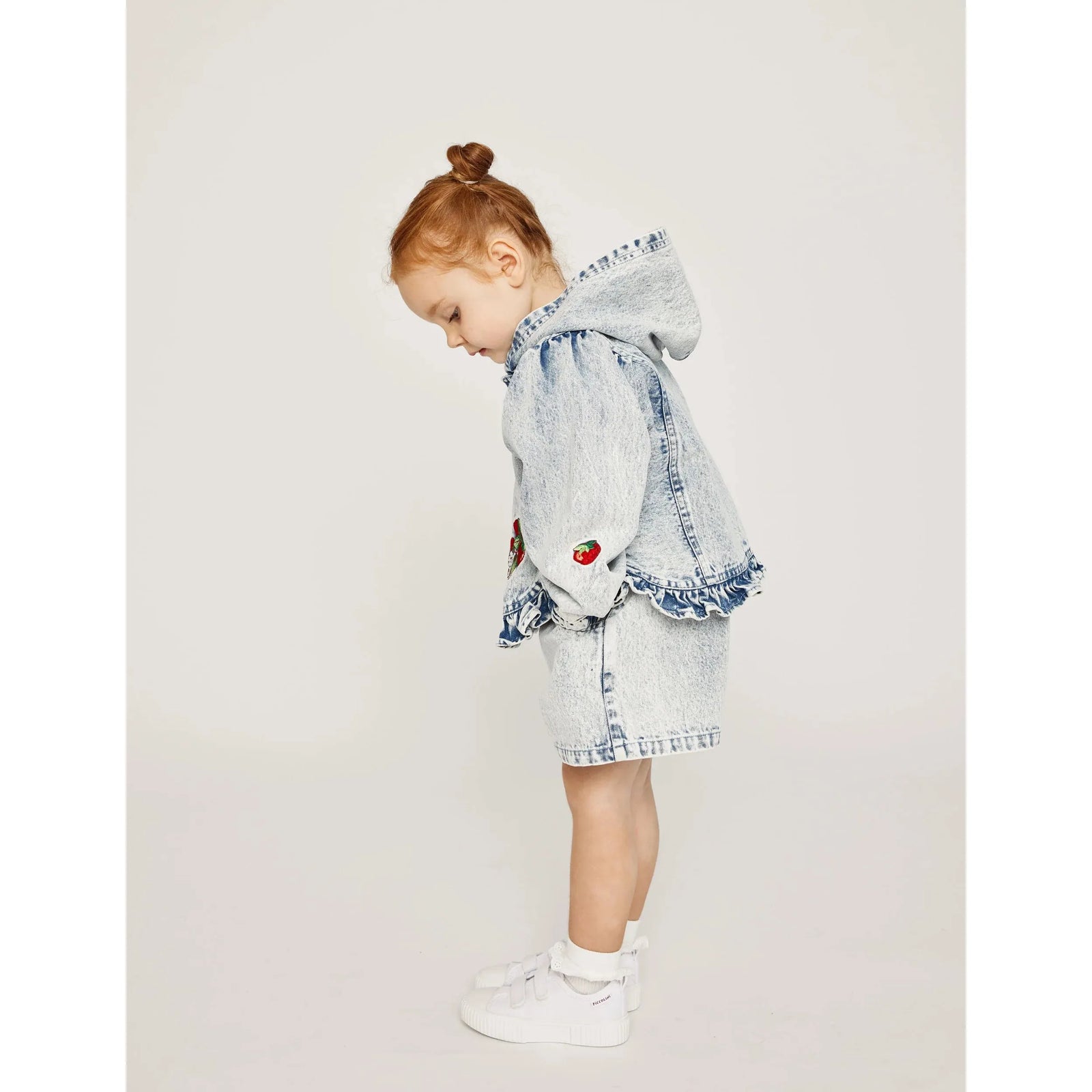 Sarah Strawberry Vintage Denim Jacket