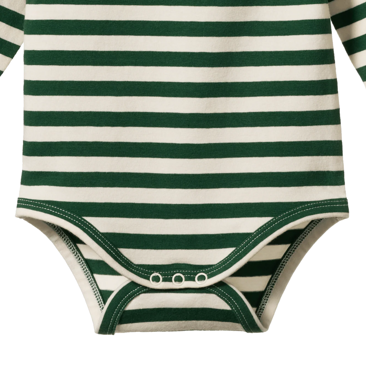 Stretch Jersey L/S Bodysuit - Eden Sea Stripe