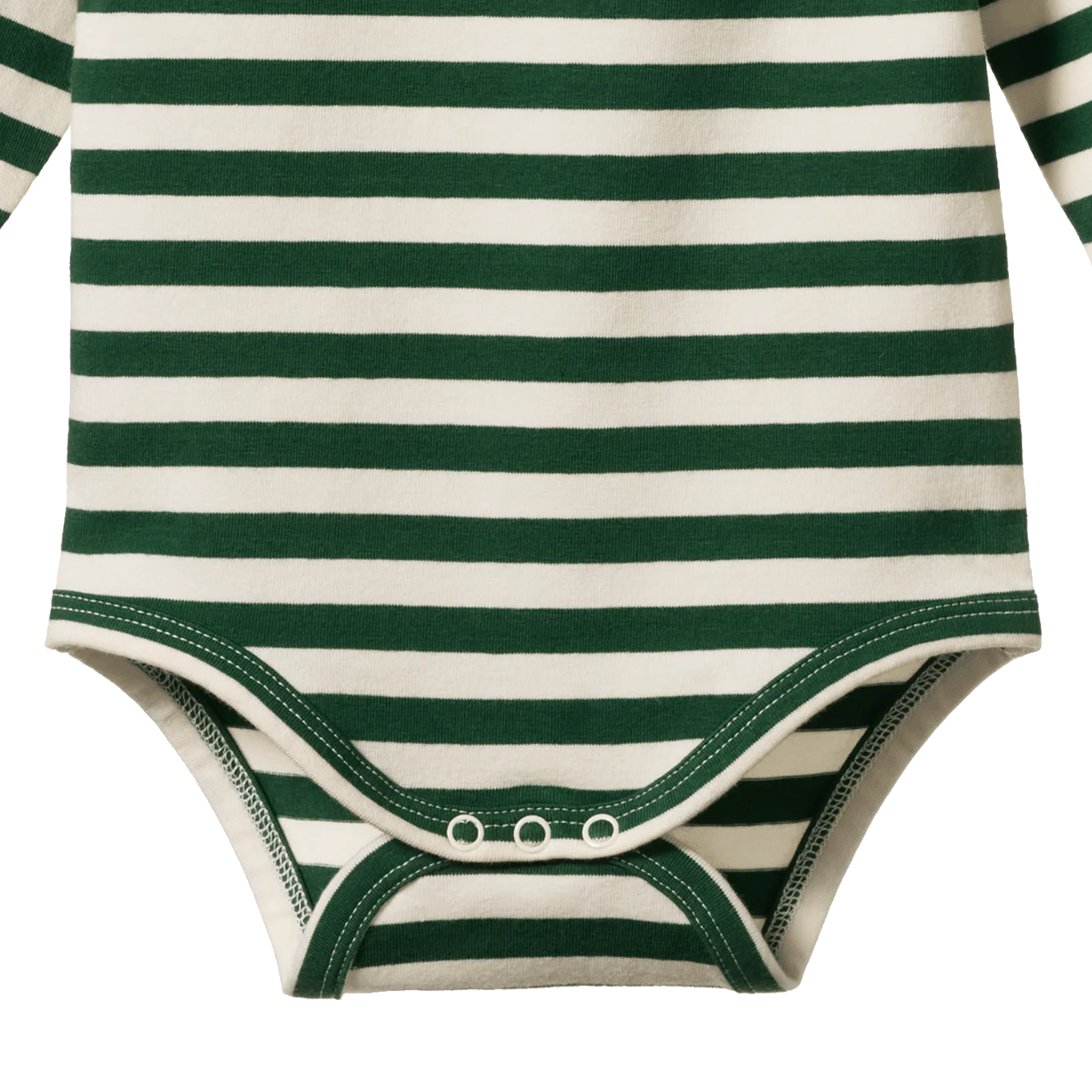 Stretch Jersey L/S Bodysuit - Eden Sea Stripe