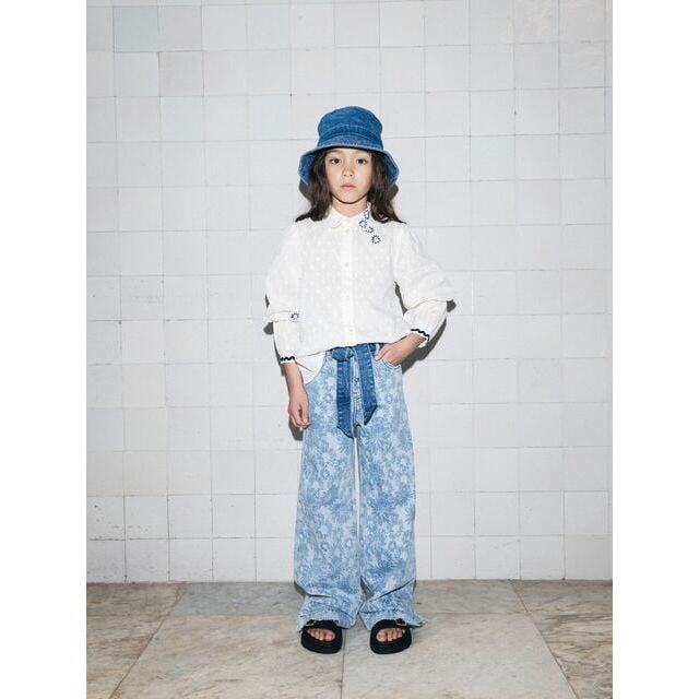 Kids - Wave Wide Fit Jeans - Abstract Floral
