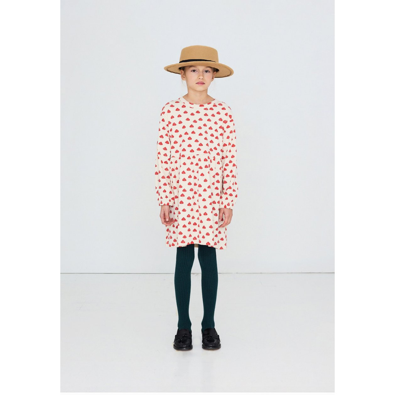 Mini Mushrooms Rib Dress