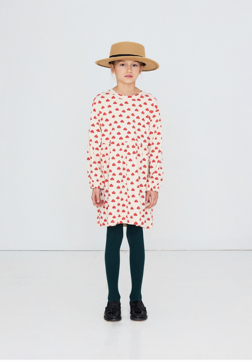 Mini Mushrooms Rib Dress