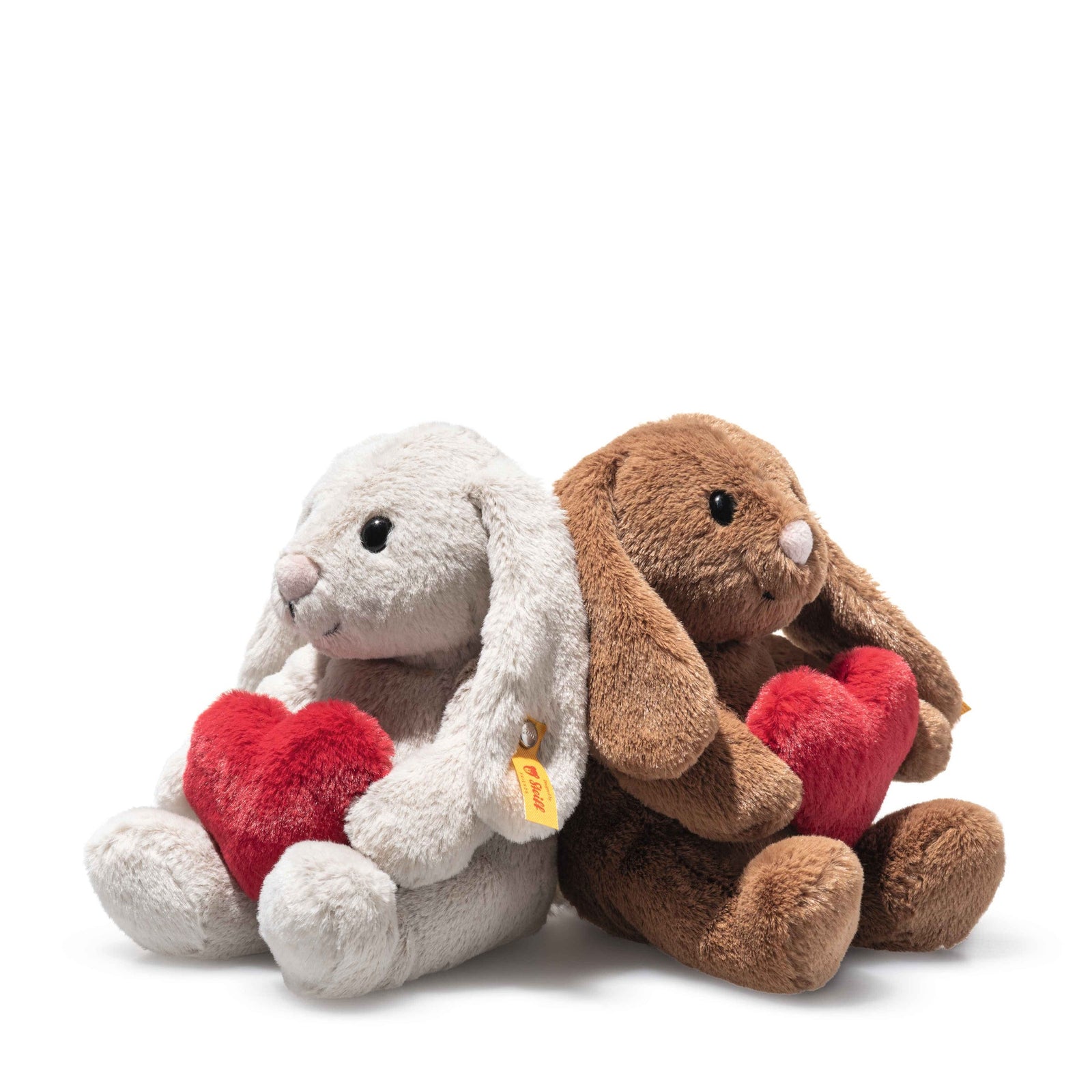 Steiff Soft Cuddly Friends Hoppie Rabbit Love Grey
