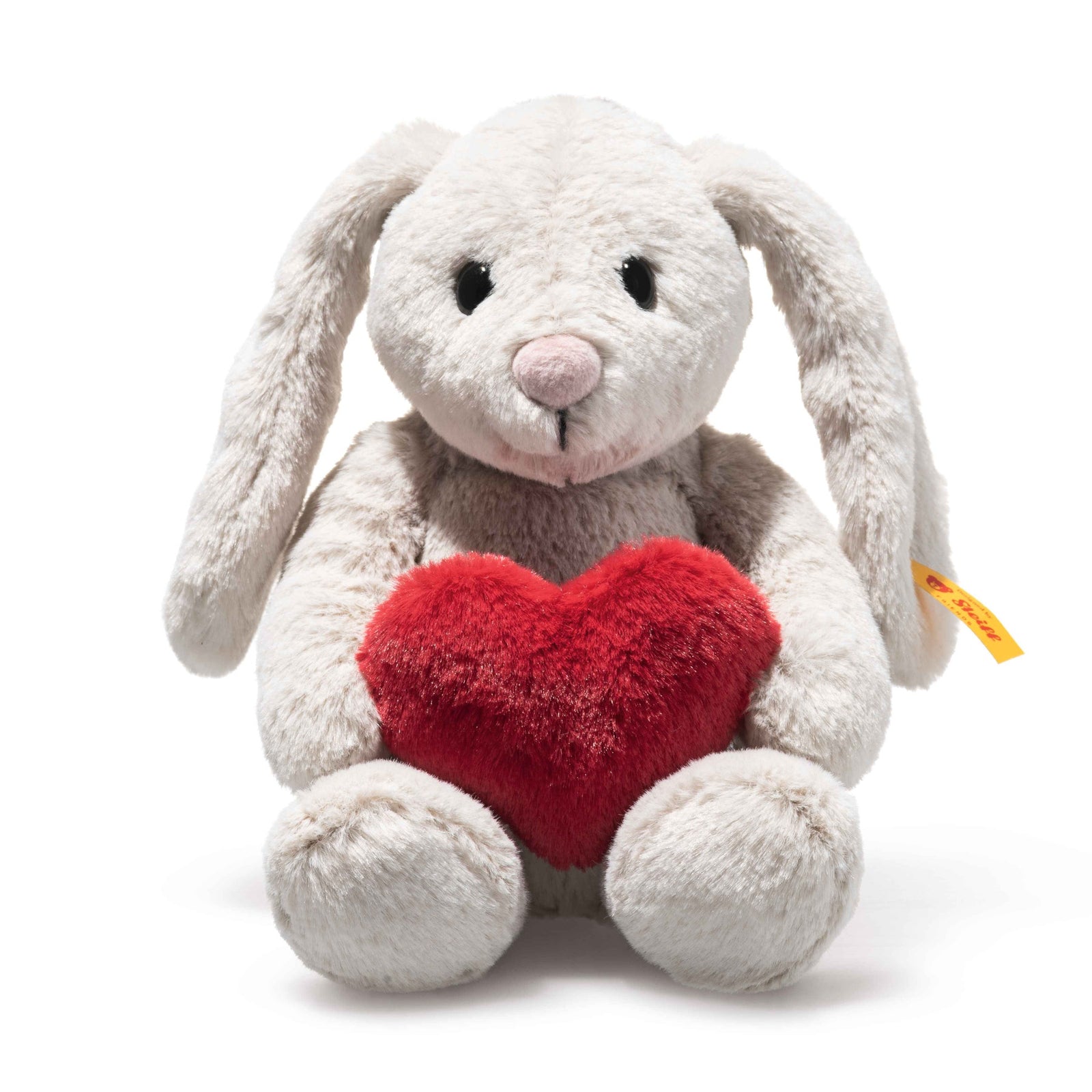 Steiff Soft Cuddly Friends Hoppie Rabbit Love Grey