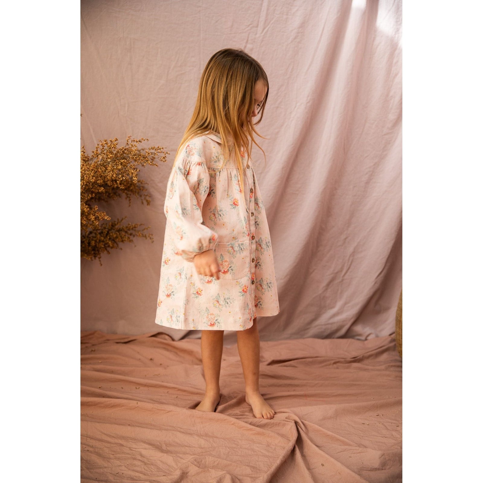 Stevie Dress-VoVo Pink Country Garden