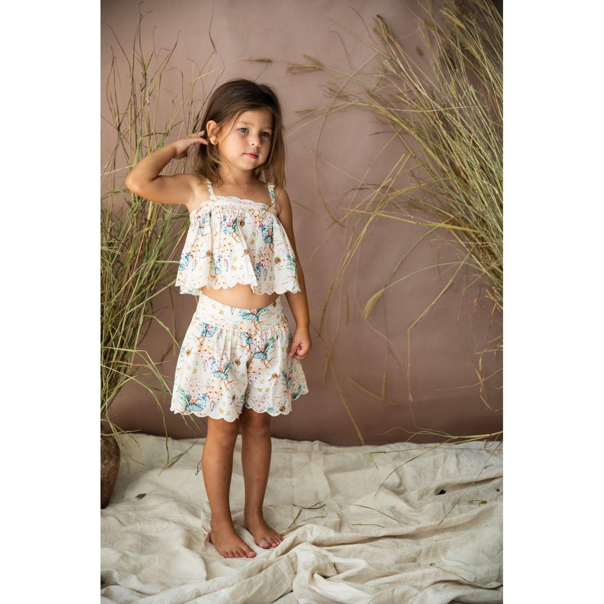 Sweet Heart Shorts-Marshmallow