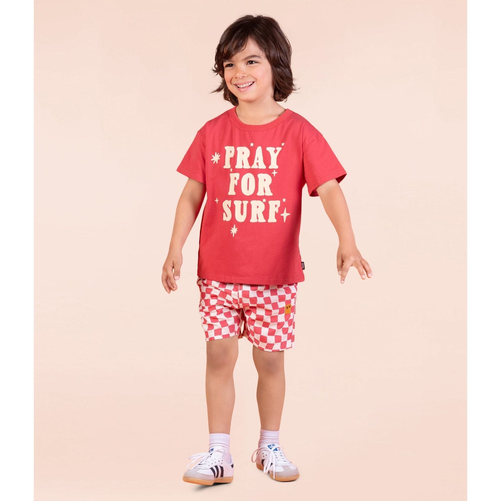Red Checker Shorts
