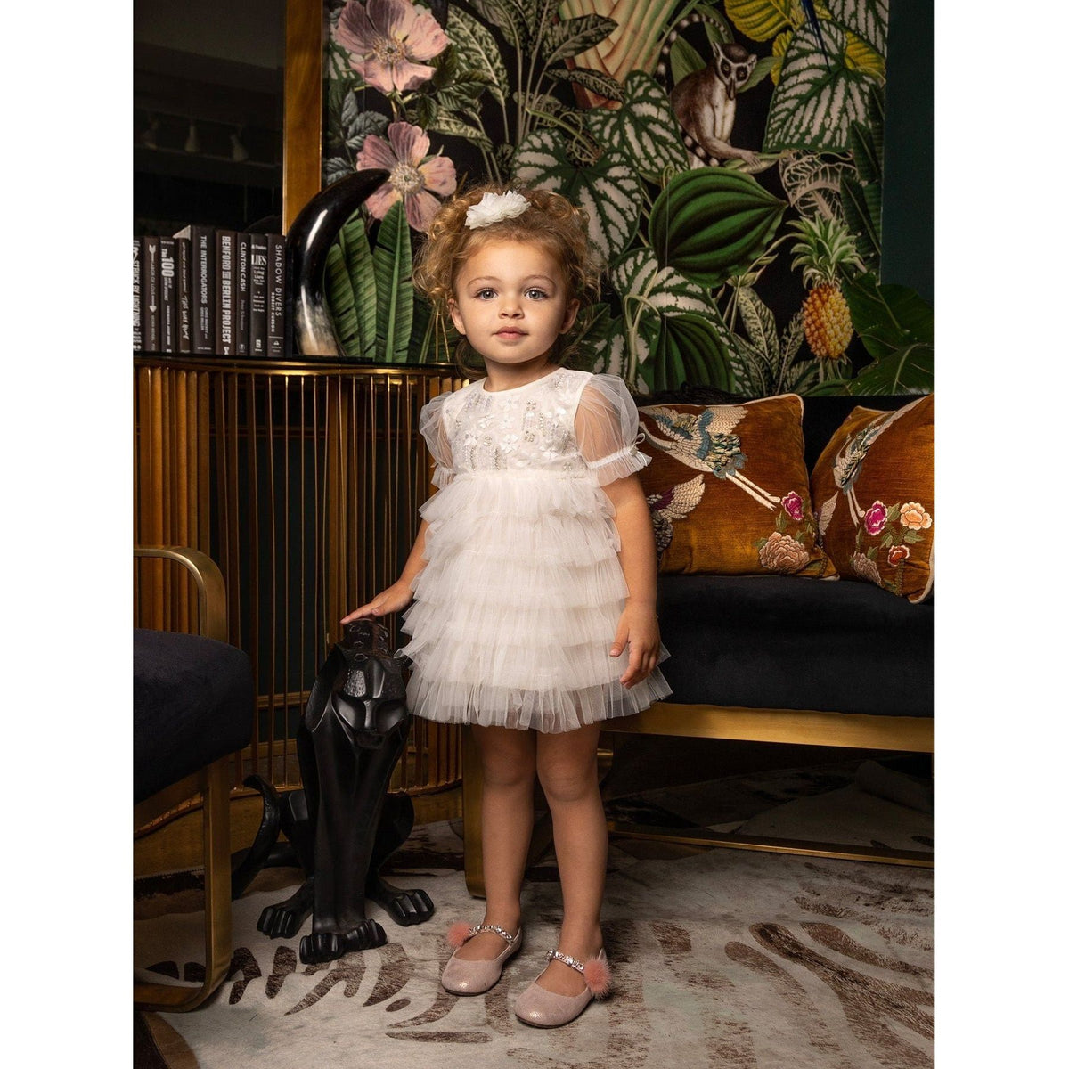 Bebe Dreamscape Tulle Dress