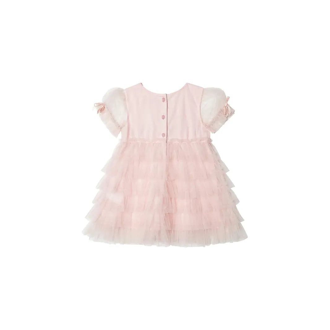 Bebe Field Of Dreams Tulle Dress - Pink