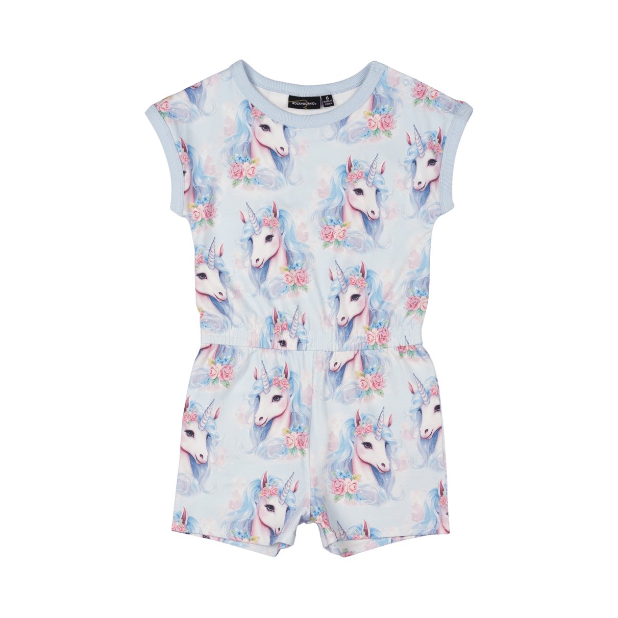 Blue Unicorn Romper