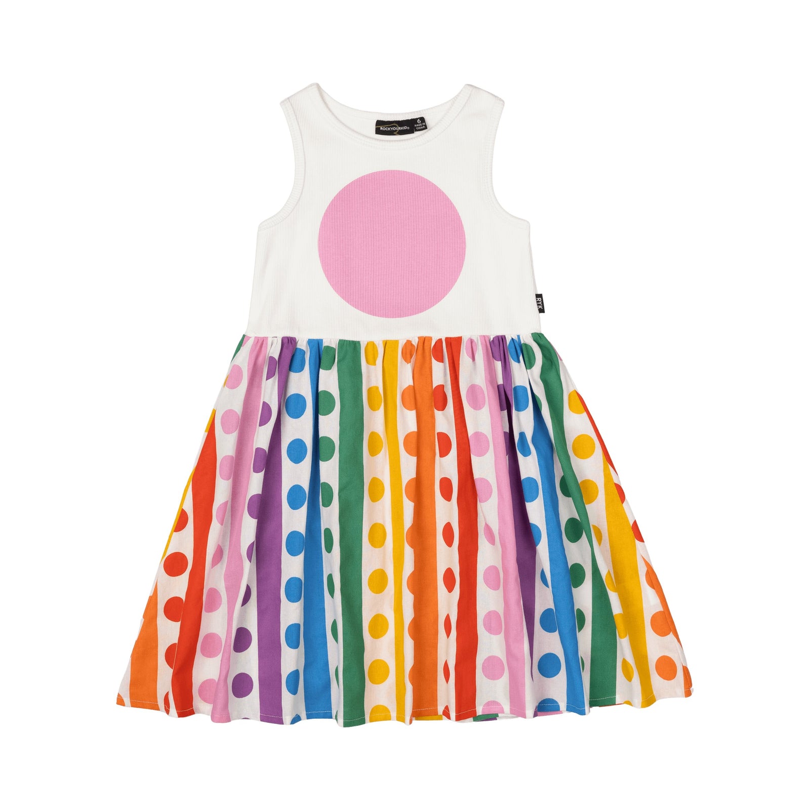 Rainbow Drops Singlet Dress