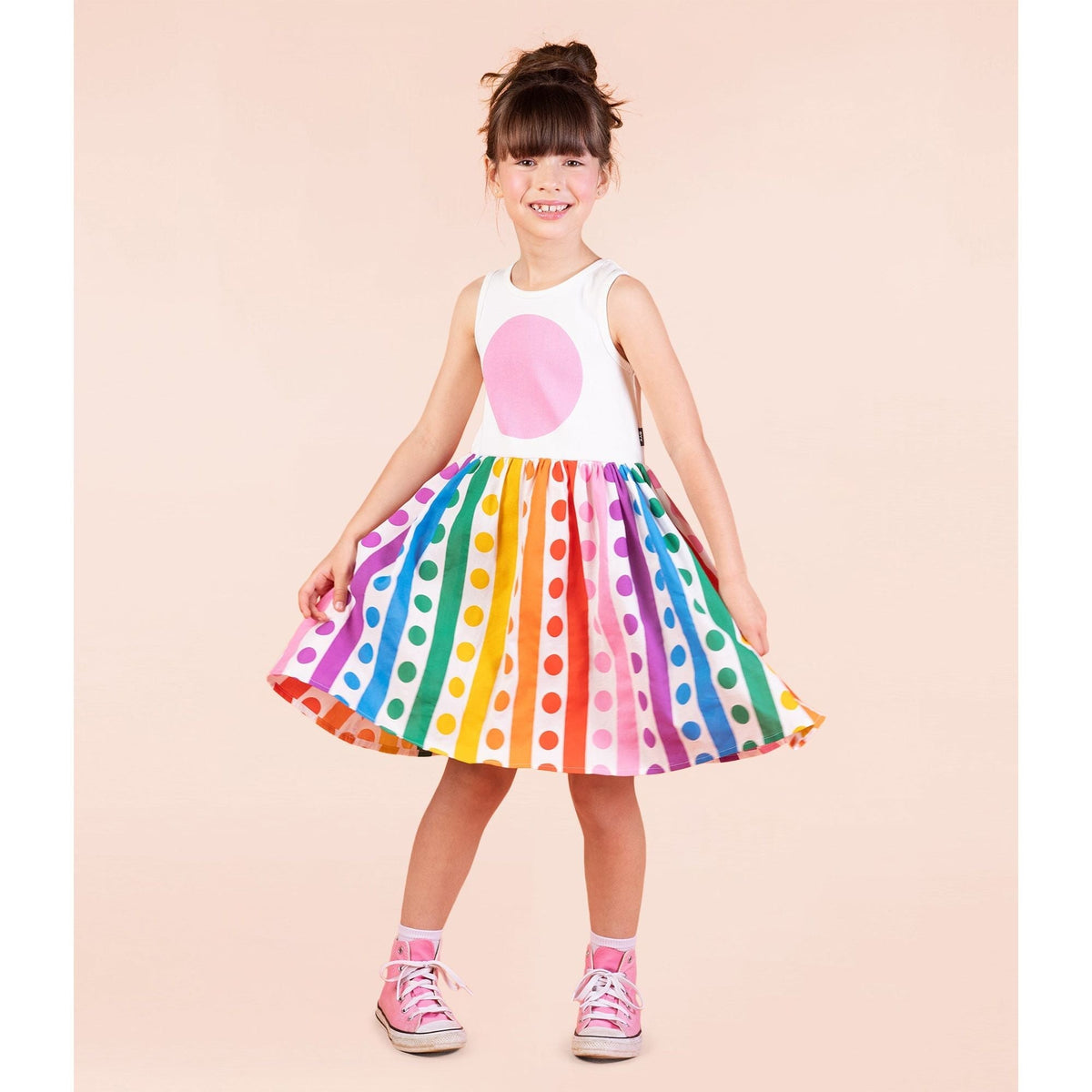 Rainbow Drops Singlet Dress