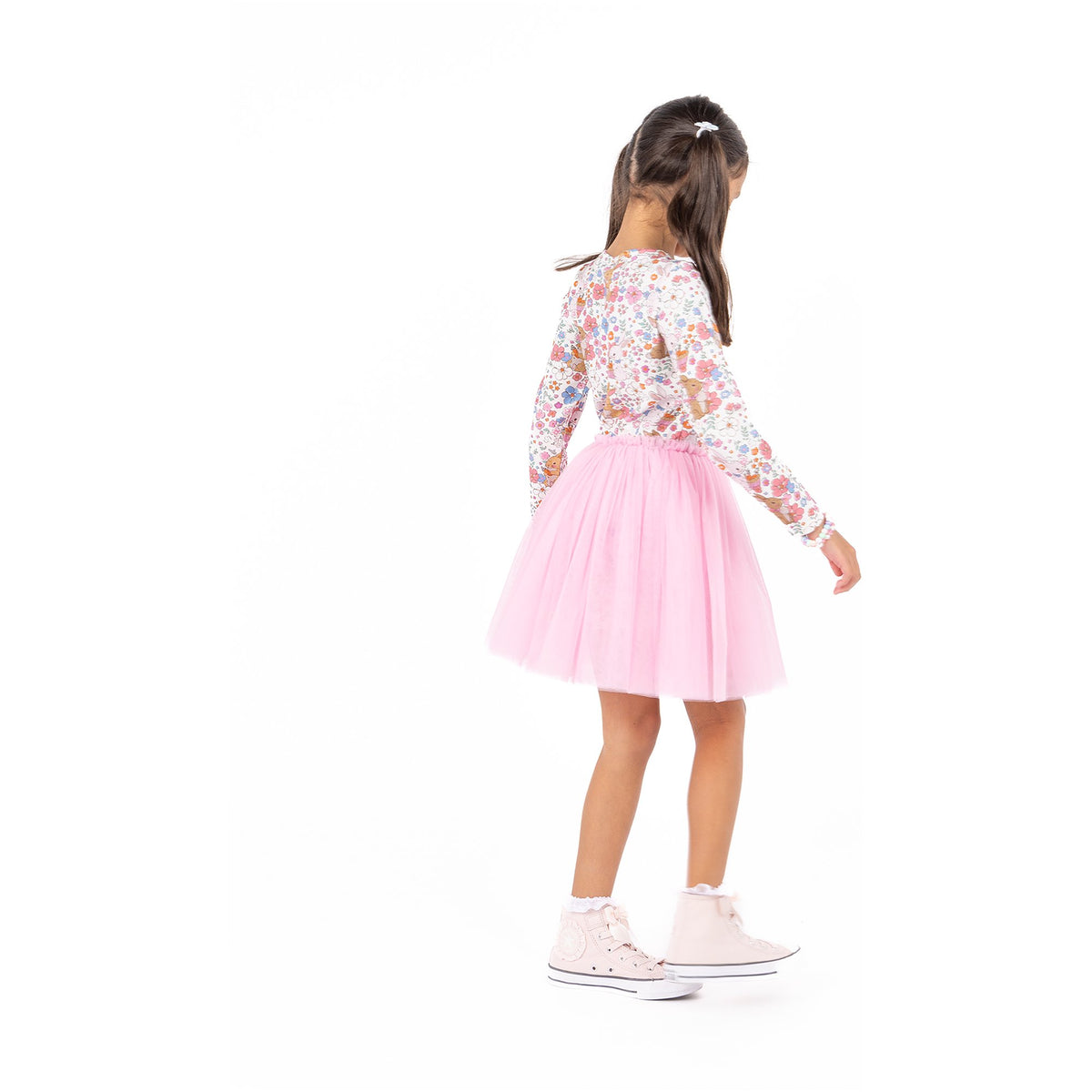 Ditsy Bunny Long Sleeve Circus Dress