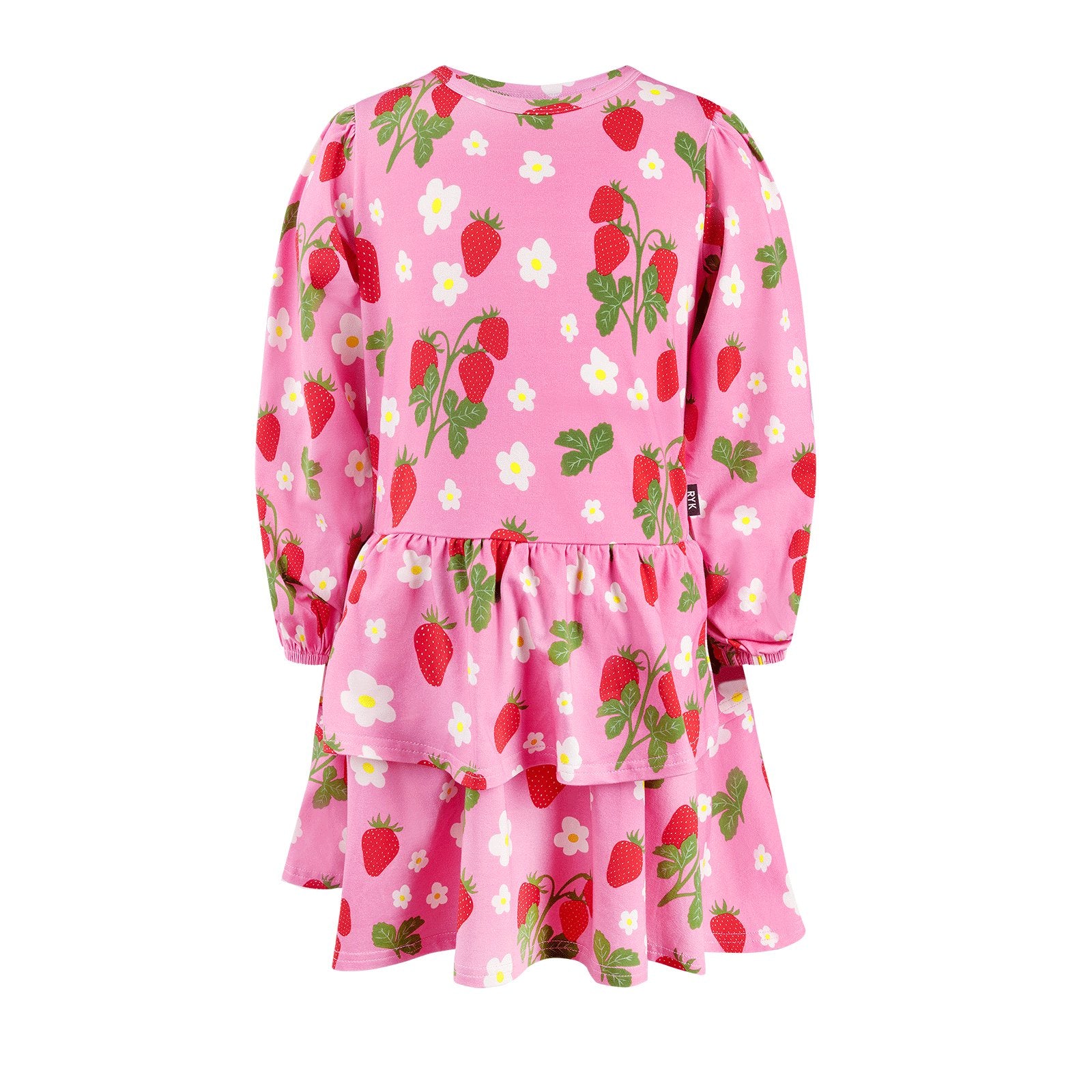Strawberry Long Sleeve Frill Dress