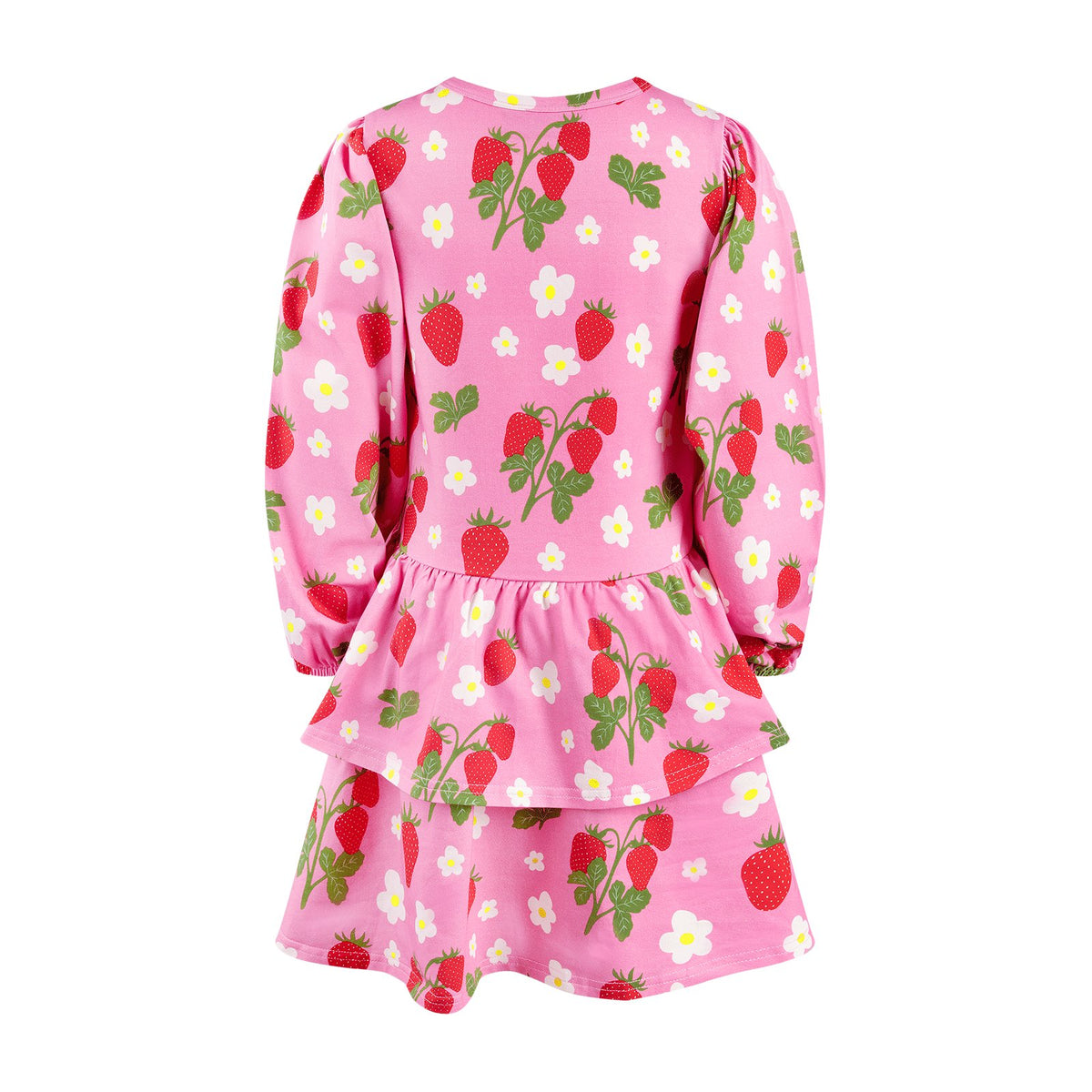 Strawberry Long Sleeve Frill Dress