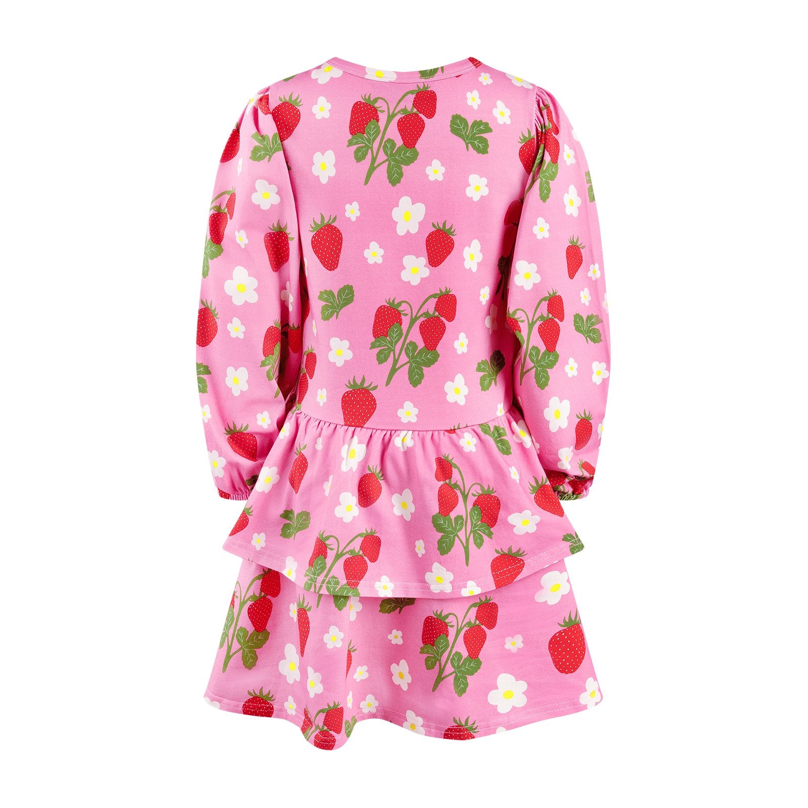 Strawberry Long Sleeve Frill Dress
