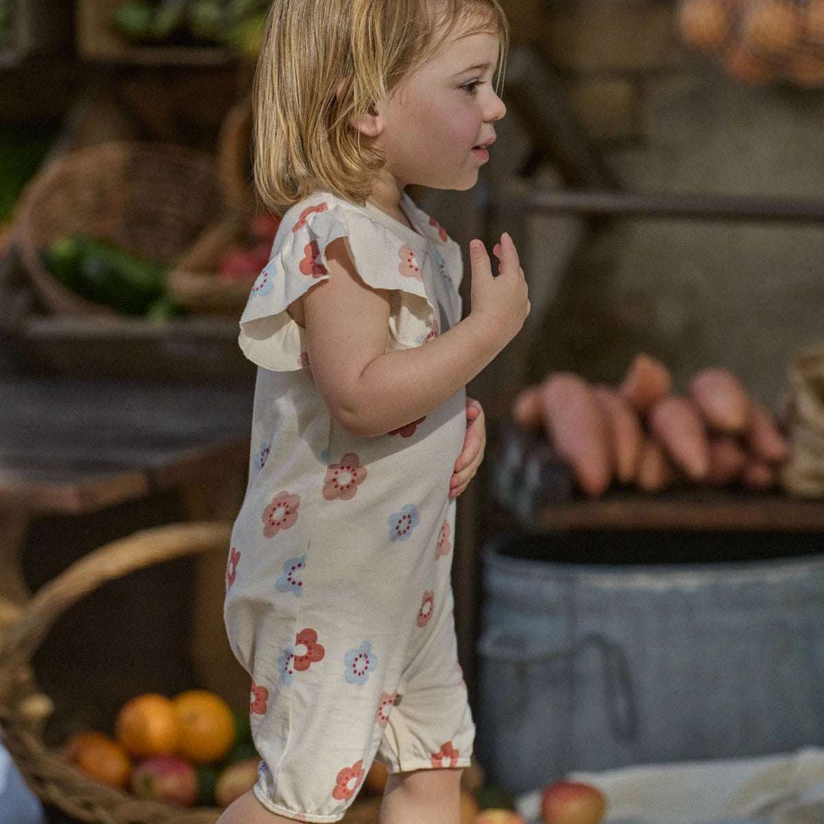 Tilly Suit - Flora Stamp Print