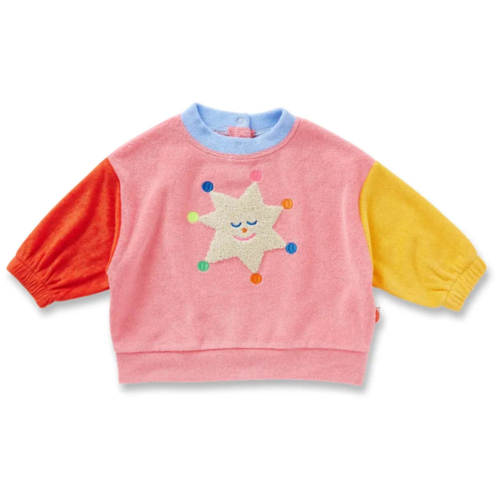 Stars Pink Terry Sweater