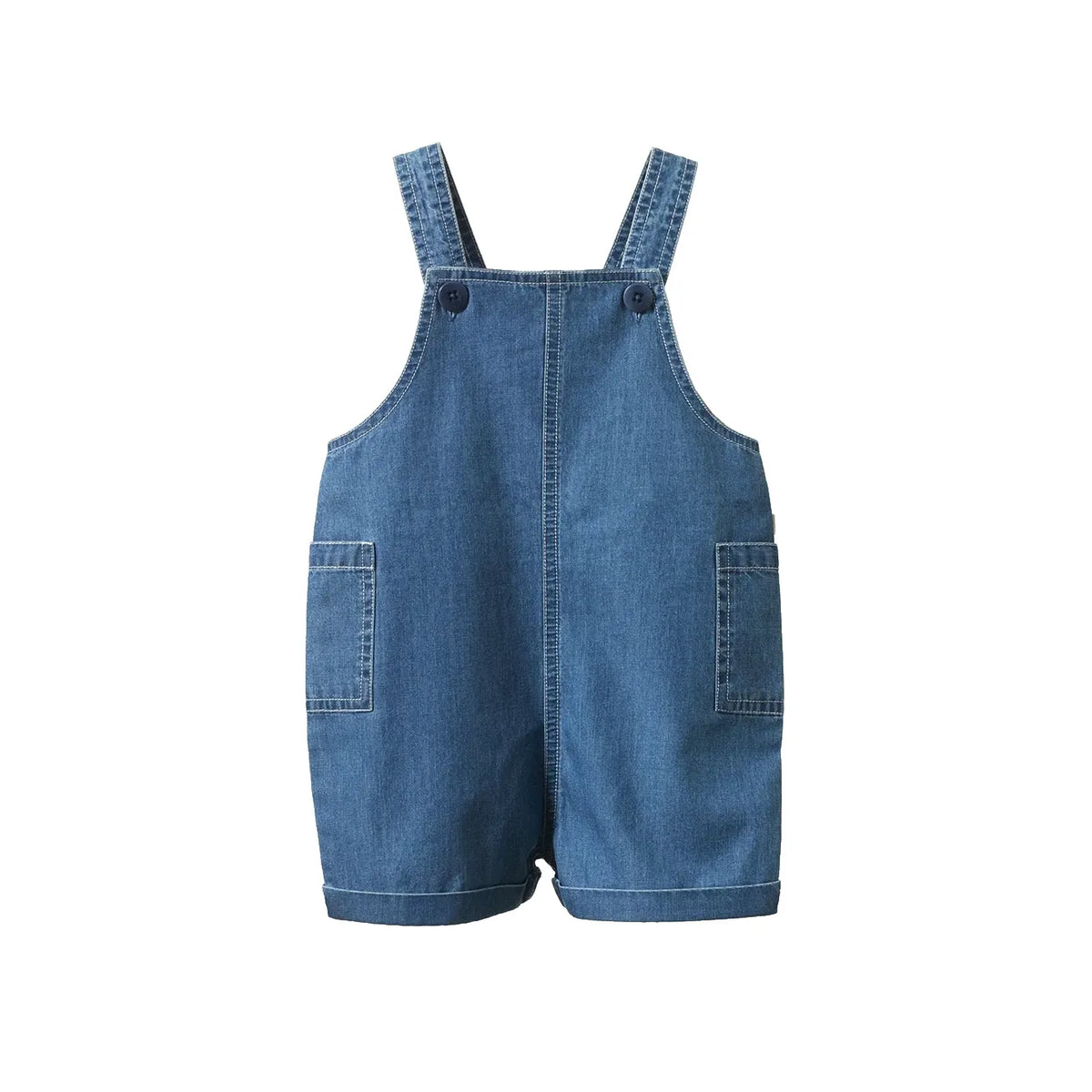 Tucker Shortie Overalls Chambray - Sky