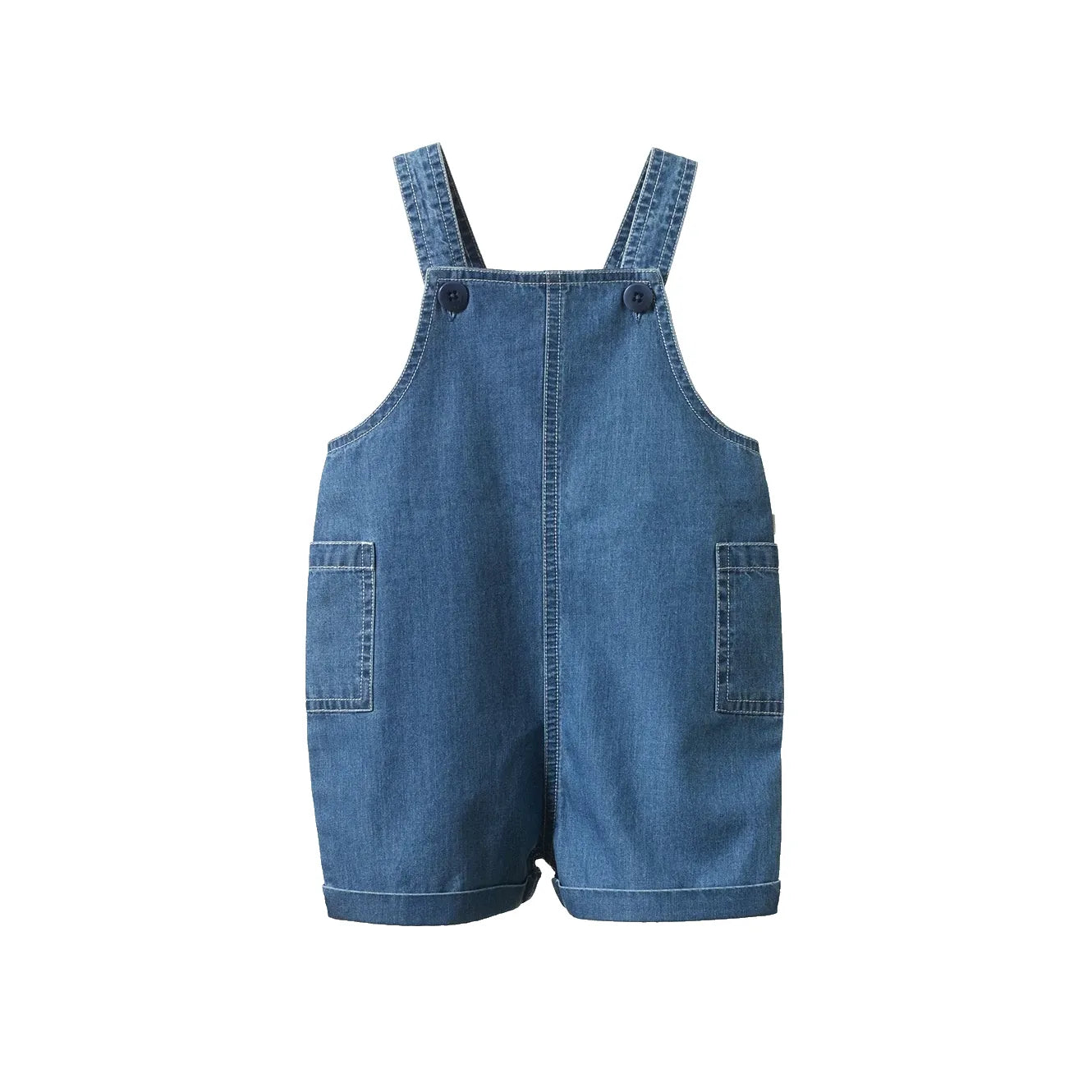 Tucker Shortie Overalls Chambray - Sky