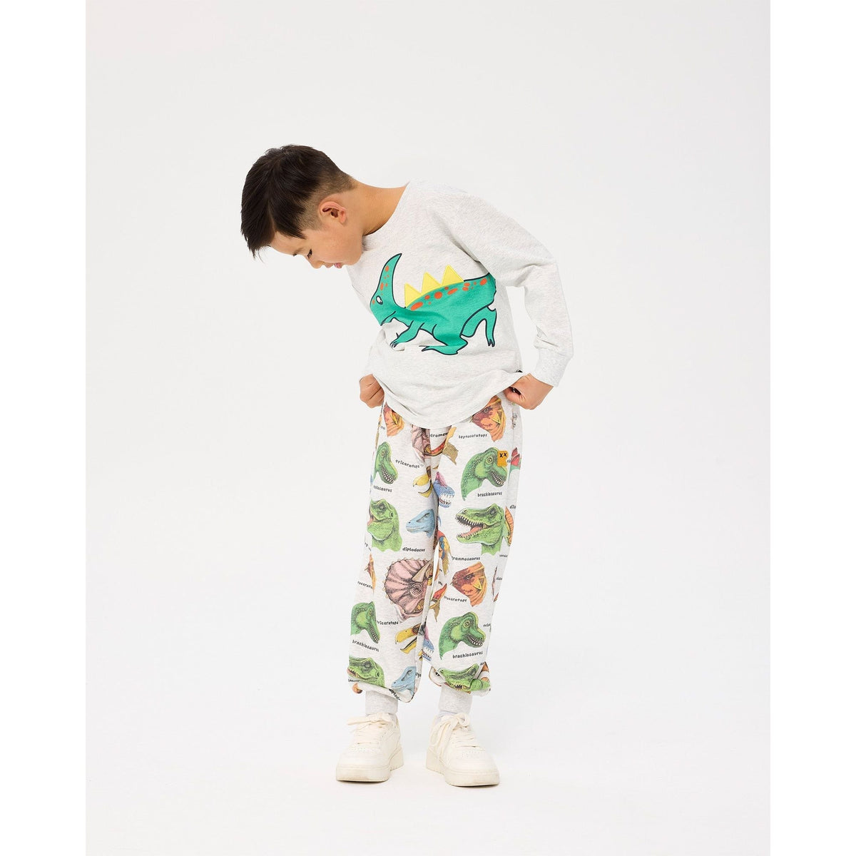 Green Dino Long Sleeve T-Shirt