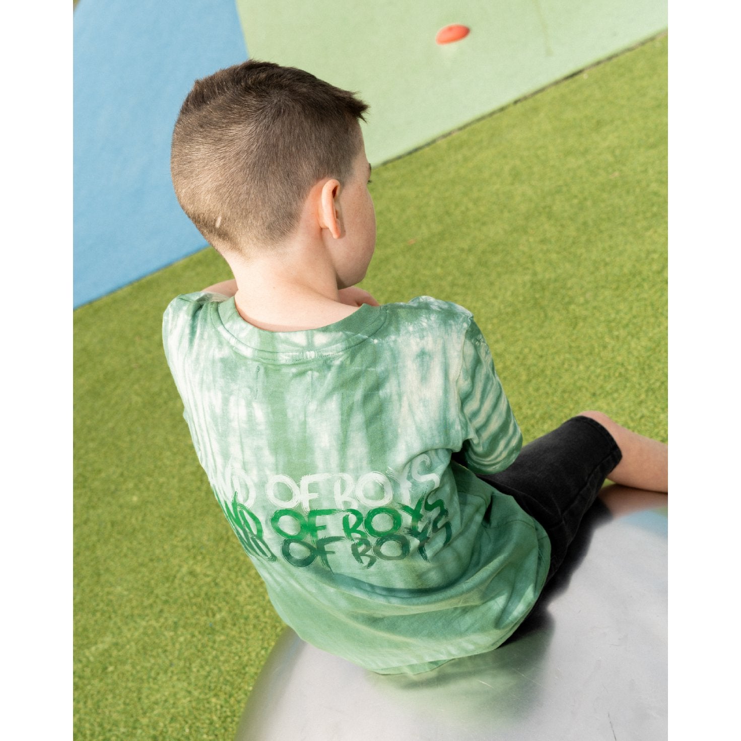 Tie-Dye Green Painted Tee