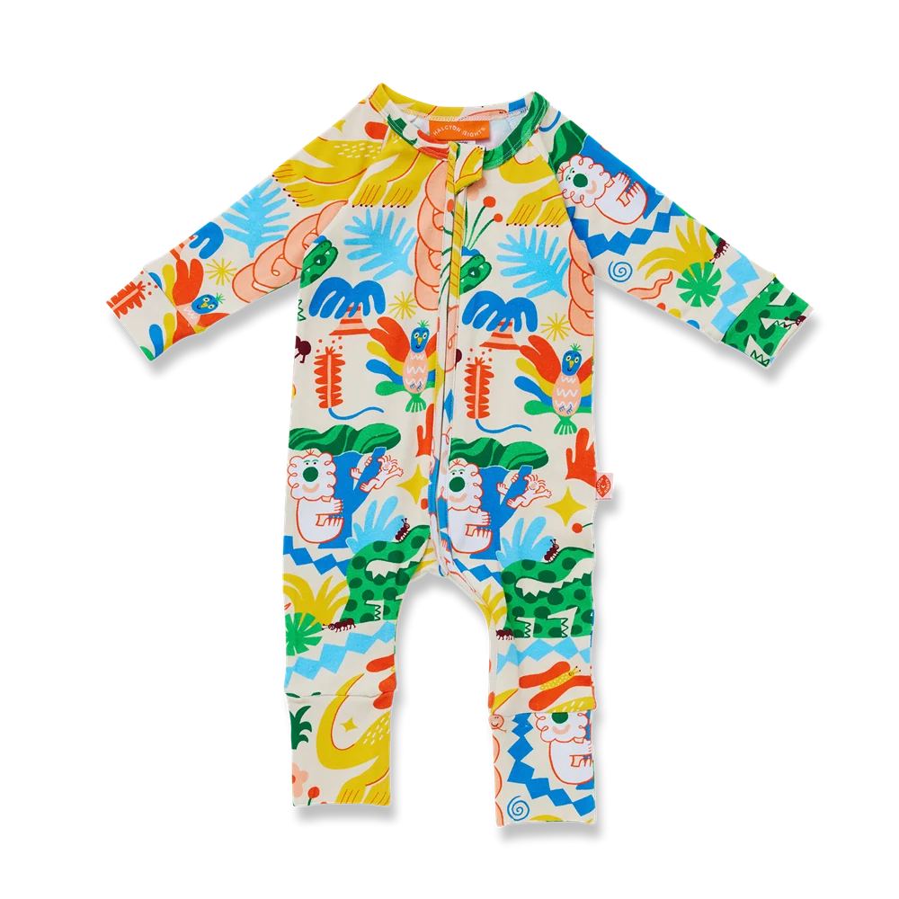 Long Sleeve Romper - Tropicool