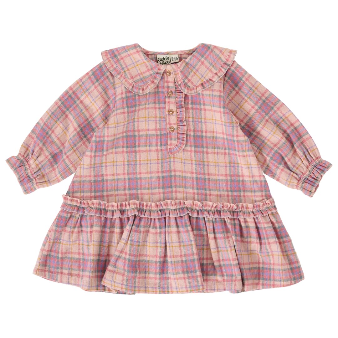 Diana Collared Check Dress
