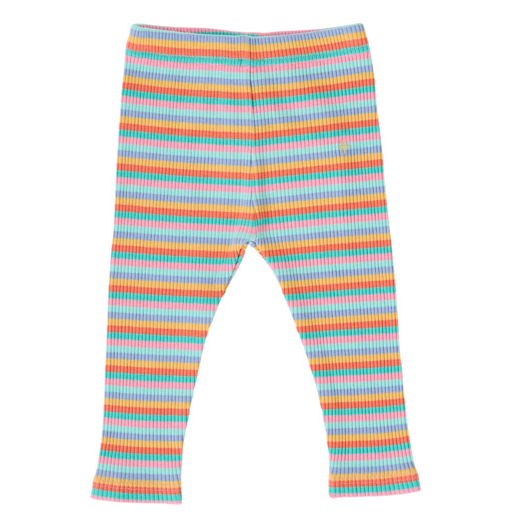Candy Stripe Rib Leggings