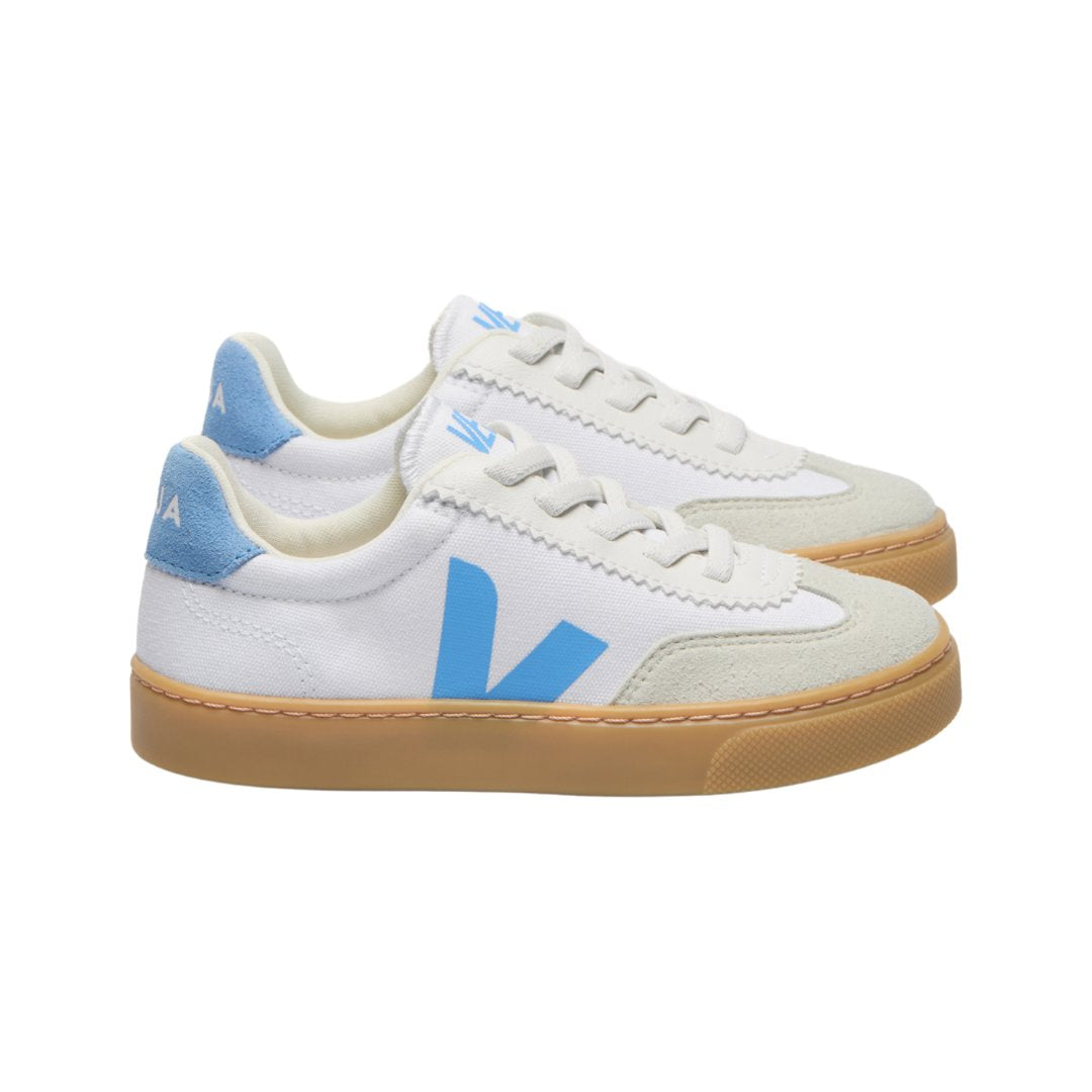 Small Volley Canvas White Aqua