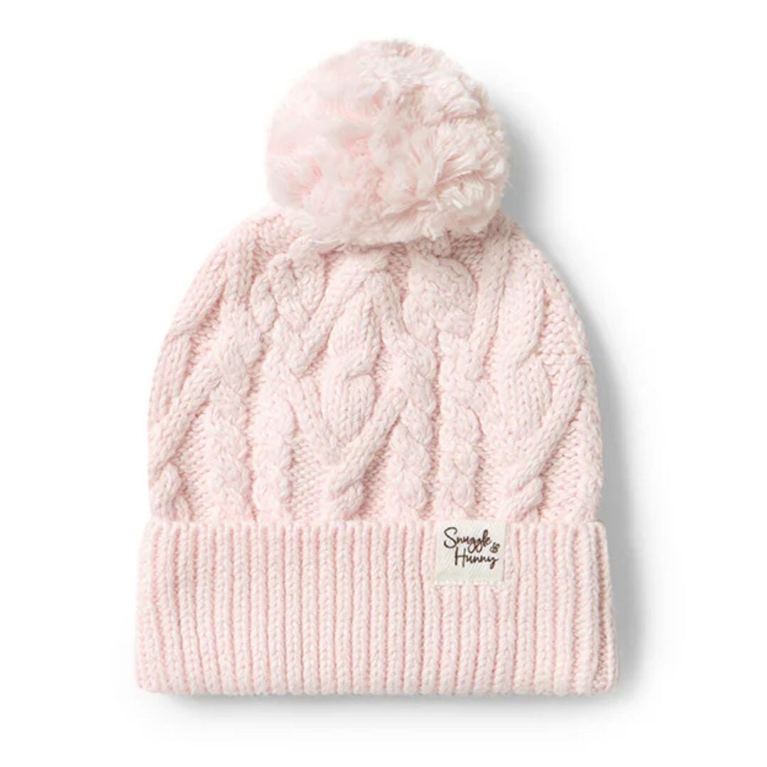 Blush Pink Organic Baby Knit Beanie