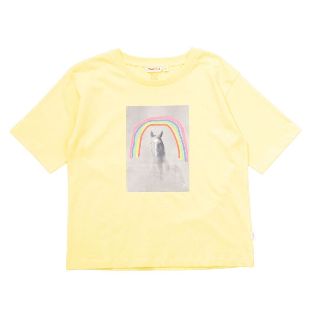 Pony Bow Tee - Lemon