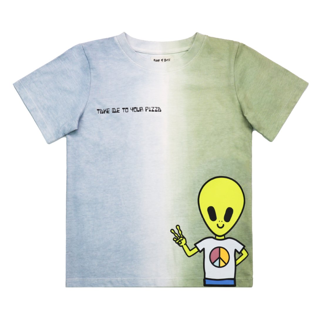 Ombre Alien Pizza Tee