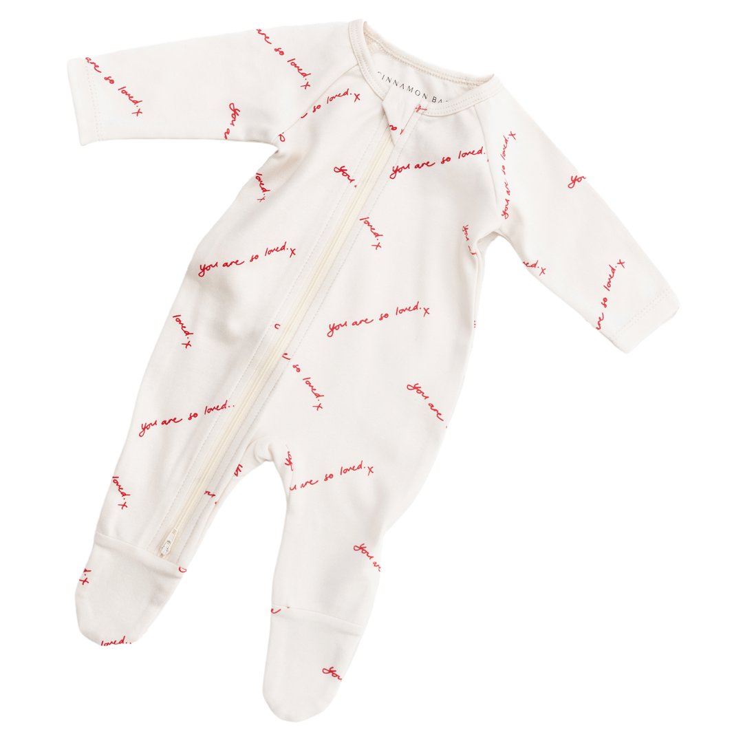 You Are So Loved Growsuit White