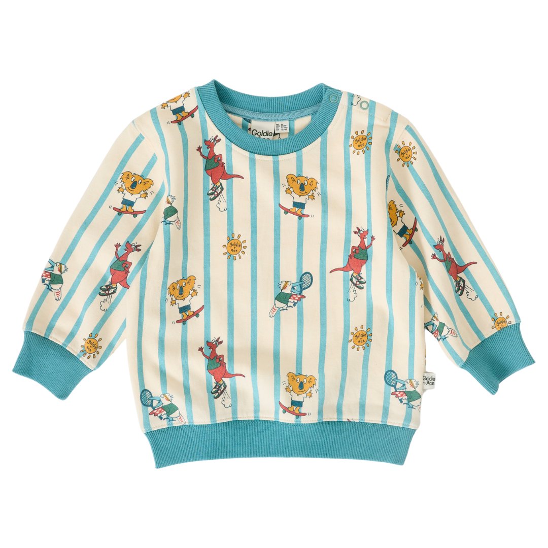 Goldie Squad Relaxed Terry Sweater